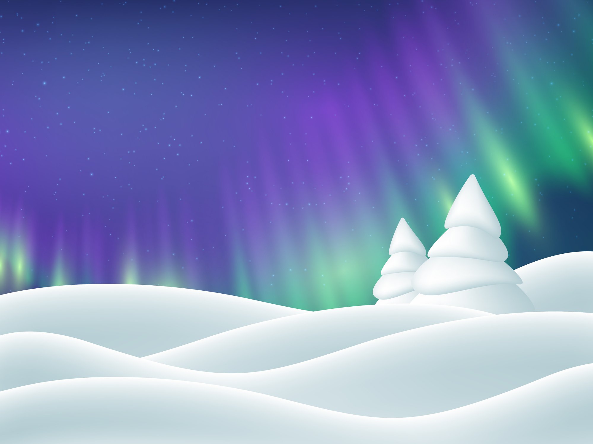 Aurora Borealis Background